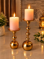Luxora Candle Stands with Candles, Set of 2