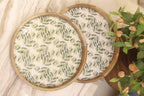 Olive Wood Round Tray Set of 2