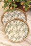 Olive Wood Round Tray Set of 2