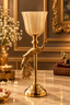 Pure Brass Peacock Candle Stand Large