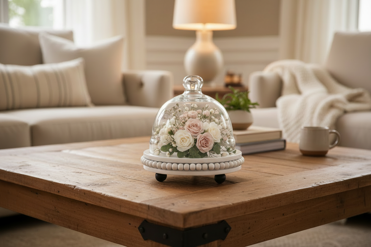 Small Beaded Cake Platter Secondary image