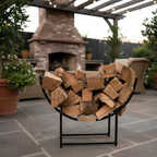 Log Stand | Firepit Accessory | Outdoor Living | Deziworkz