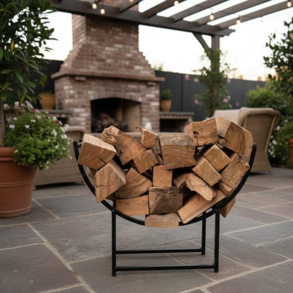 Log Stand | Firepit Accessory | Outdoor Living | Deziworkz