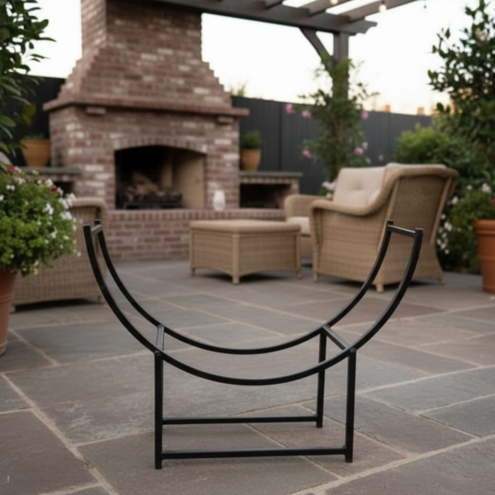 Log Stand | Firepit Accessory | Outdoor Living | Deziworkz