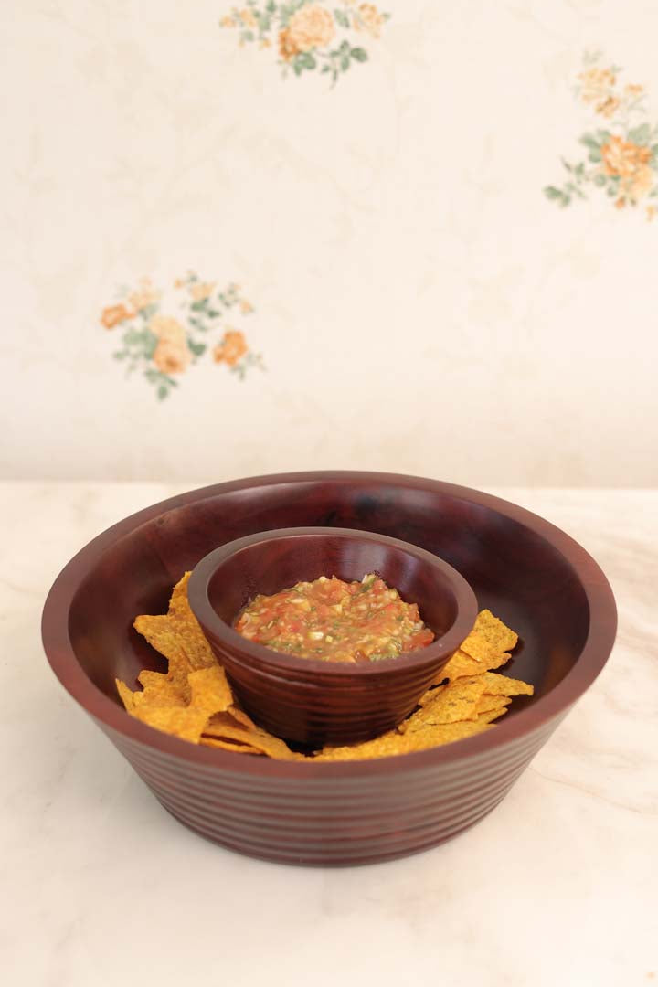Wood Chip & Dip Bowl 
