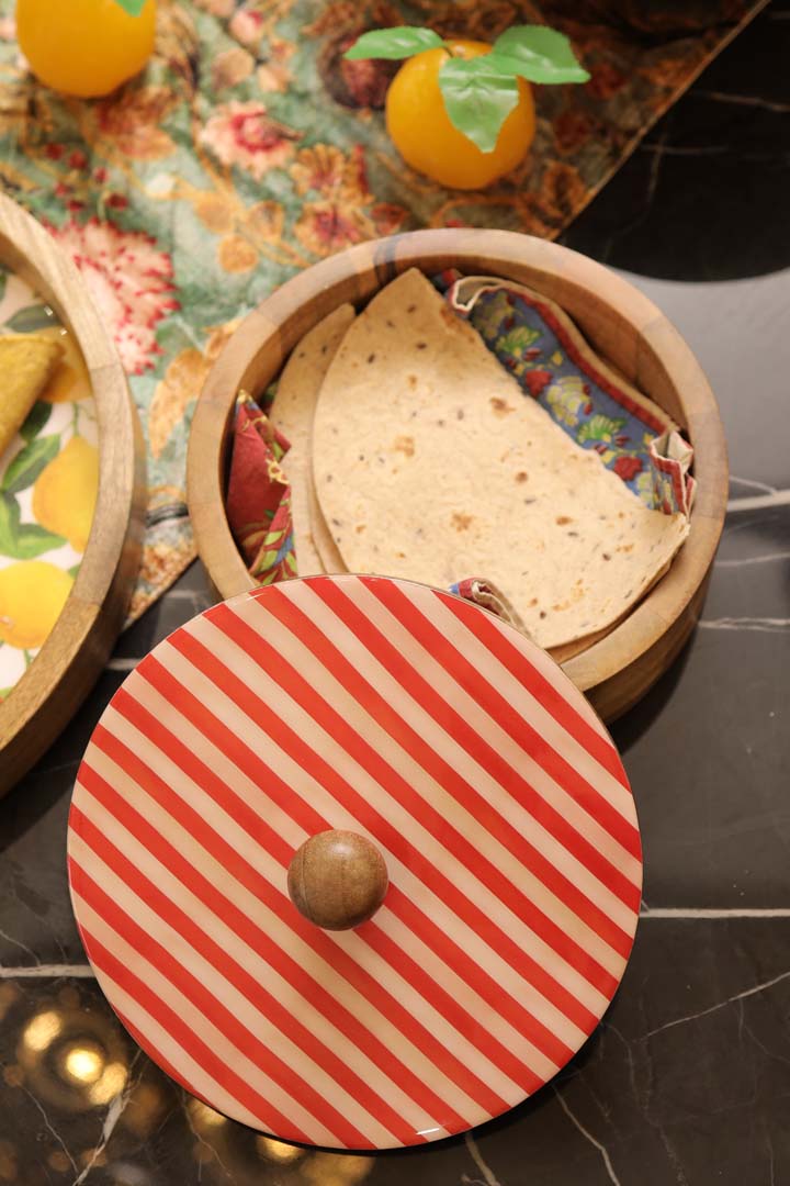 Wood Round Box with Lid