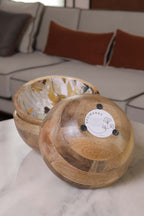 Wood Snack Bowl 9 inch