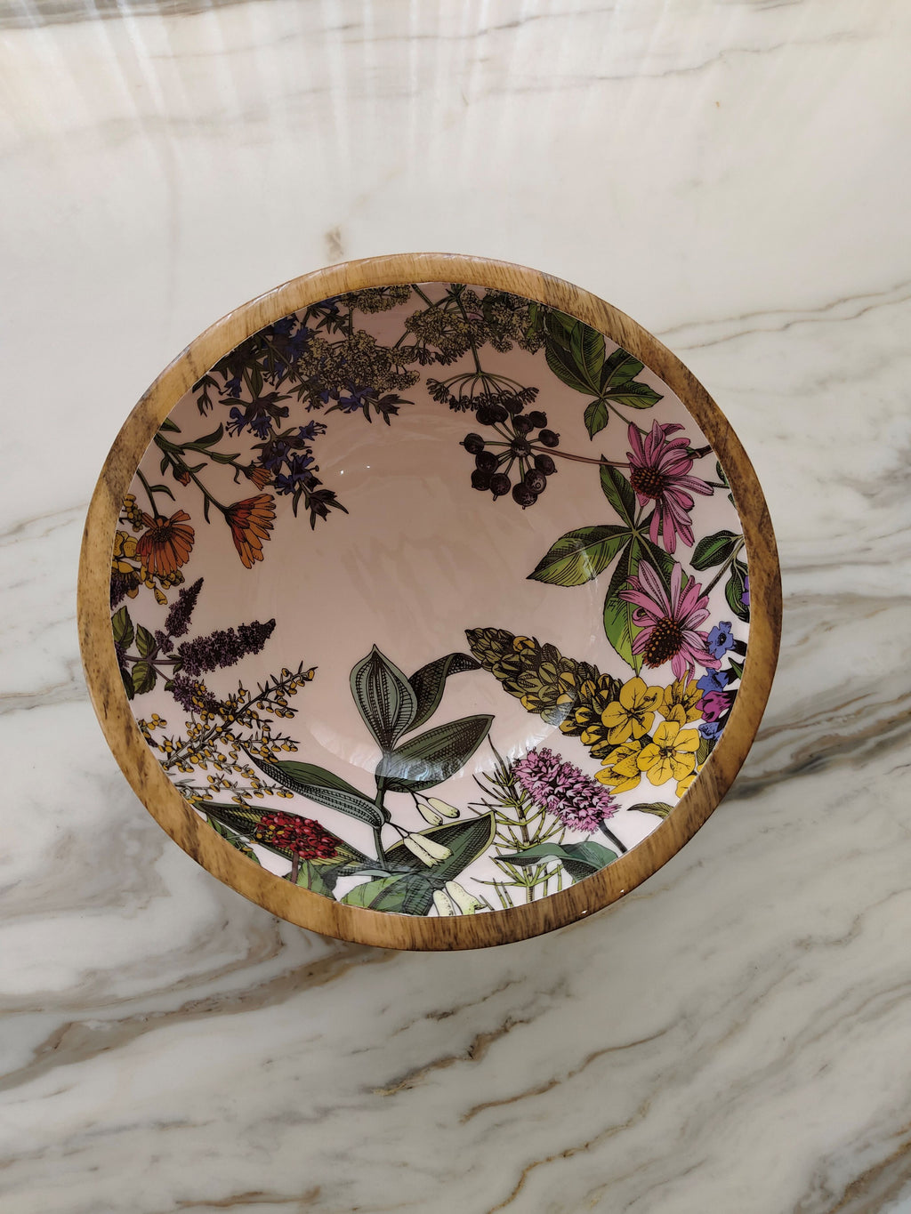 Wood Snack Bowl 9 inch