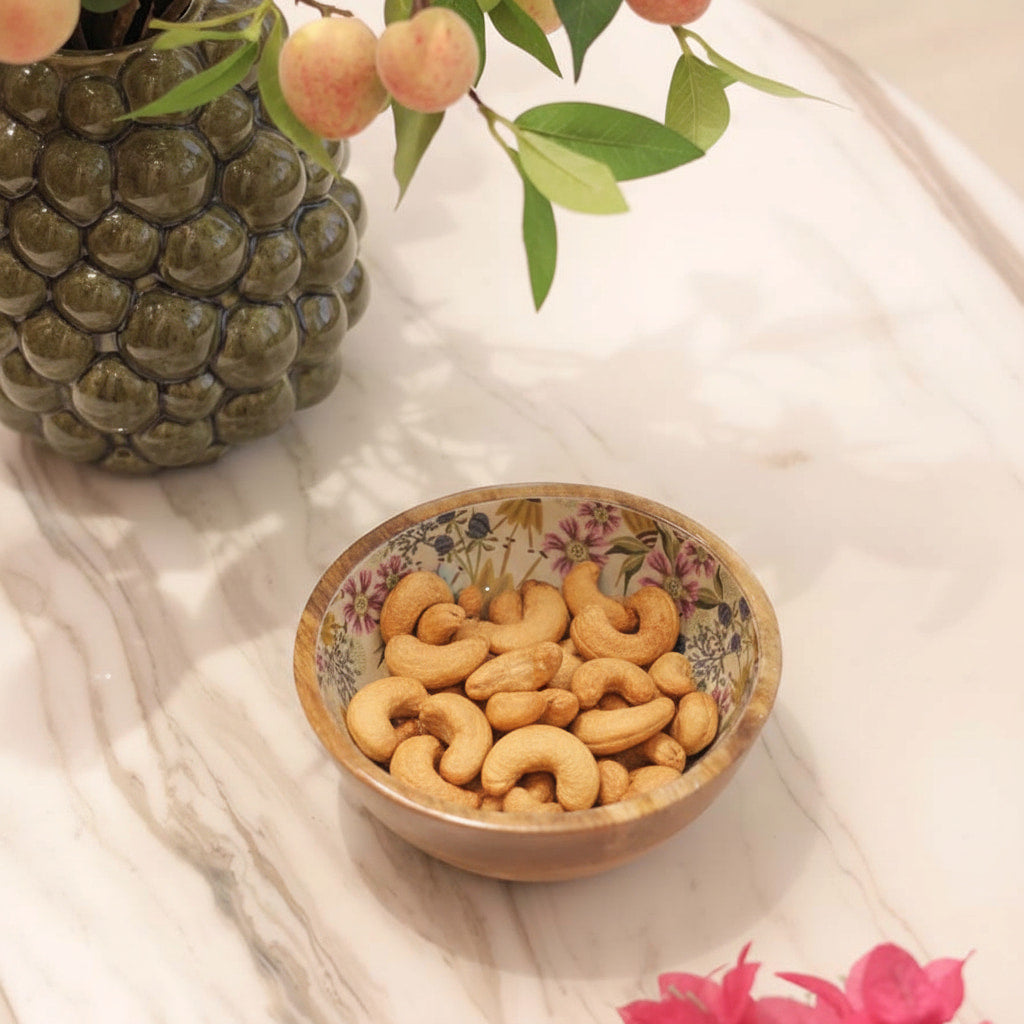 Wood Nut Bowl 7 inch